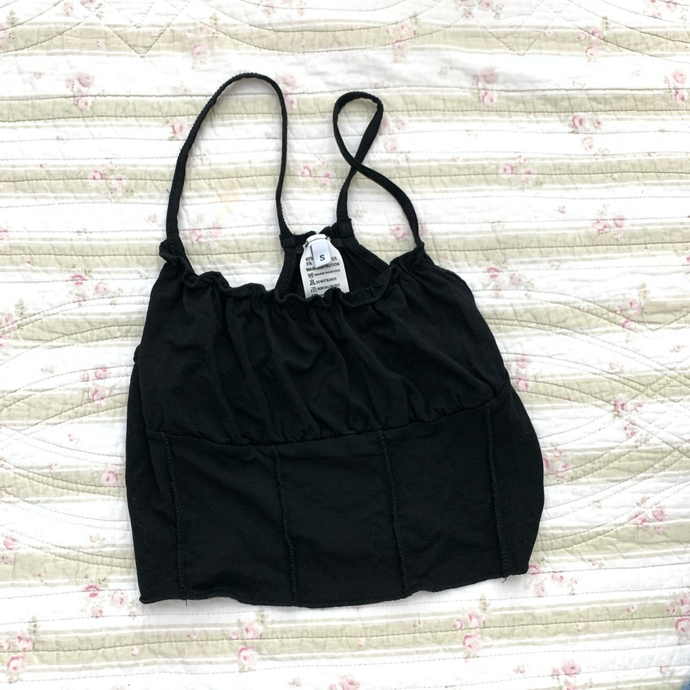 NEW Cropped Ruched Cami - Picture 2 of 3